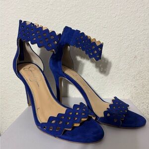 Jessica Simpson Blue Suede Women's Heels
